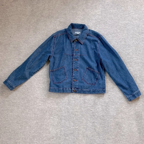 Democracy Jackets & Blazers - Democracy Buttondown Denim Jacket Sz. L